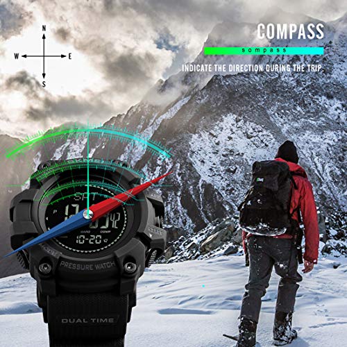 Foto 3 pulgar | Venta Internacional - Reloj Digital Skmei 1358 Compass Para Deportes Al Aire Libre, 5 Atm, Morado