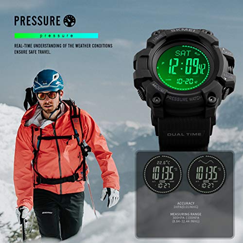Foto 5 | Venta Internacional - Reloj Digital Skmei 1358 Compass Para Deportes Al Aire Libre, 5 Atm, Morado