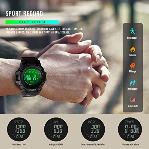 Foto 8 pulgar | Venta Internacional - Reloj Digital Skmei 1358 Compass Para Deportes Al Aire Libre, 5 Atm, Morado