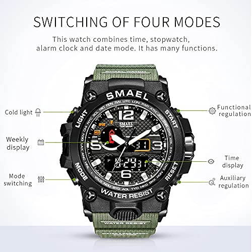 Foto 5 pulgar | Venta Internacional - Reloj Smael Fashion Led Sport Impermeable Para Hombre