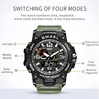 Foto 4 | Venta Internacional - Reloj Smael Fashion Led Sport Impermeable Para Hombre