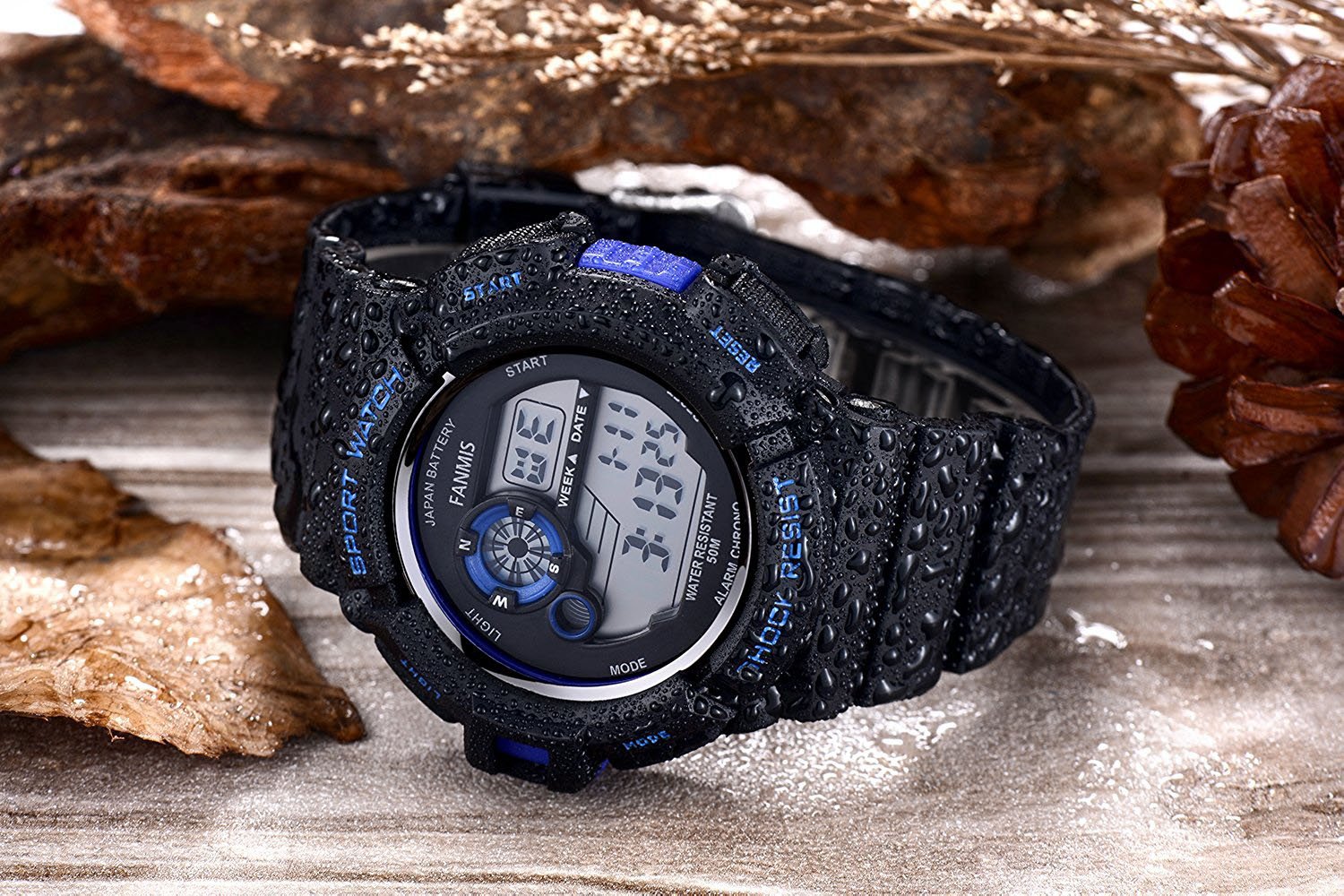 Foto 4 pulgar | Venta Internacional - Reloj Fanmis Sports Con Retroiluminación Led, 50 M, Resistente Al Agua, Color Negro