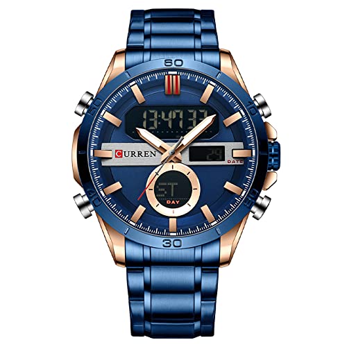 Foto 1 | Venta Internacional - Reloj Electrónico De Cuarzo Matkasur De Doble Movimiento Para Hombre, 48 Mm