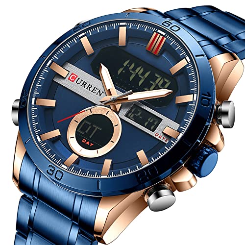 Foto 3 pulgar | Venta Internacional - Reloj Electrónico De Cuarzo Matkasur De Doble Movimiento Para Hombre, 48 Mm