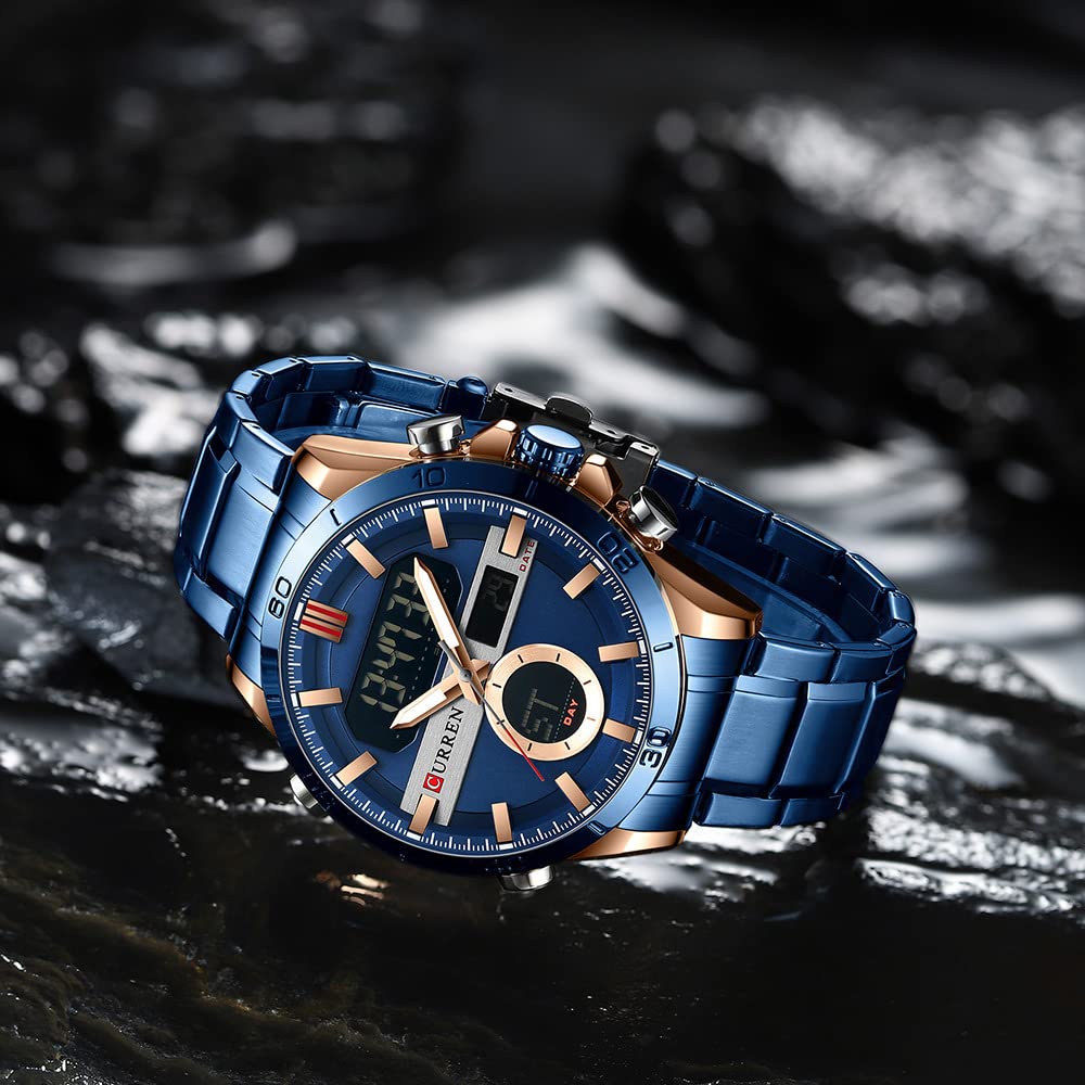 Foto 4 pulgar | Venta Internacional - Reloj Electrónico De Cuarzo Matkasur De Doble Movimiento Para Hombre, 48 Mm