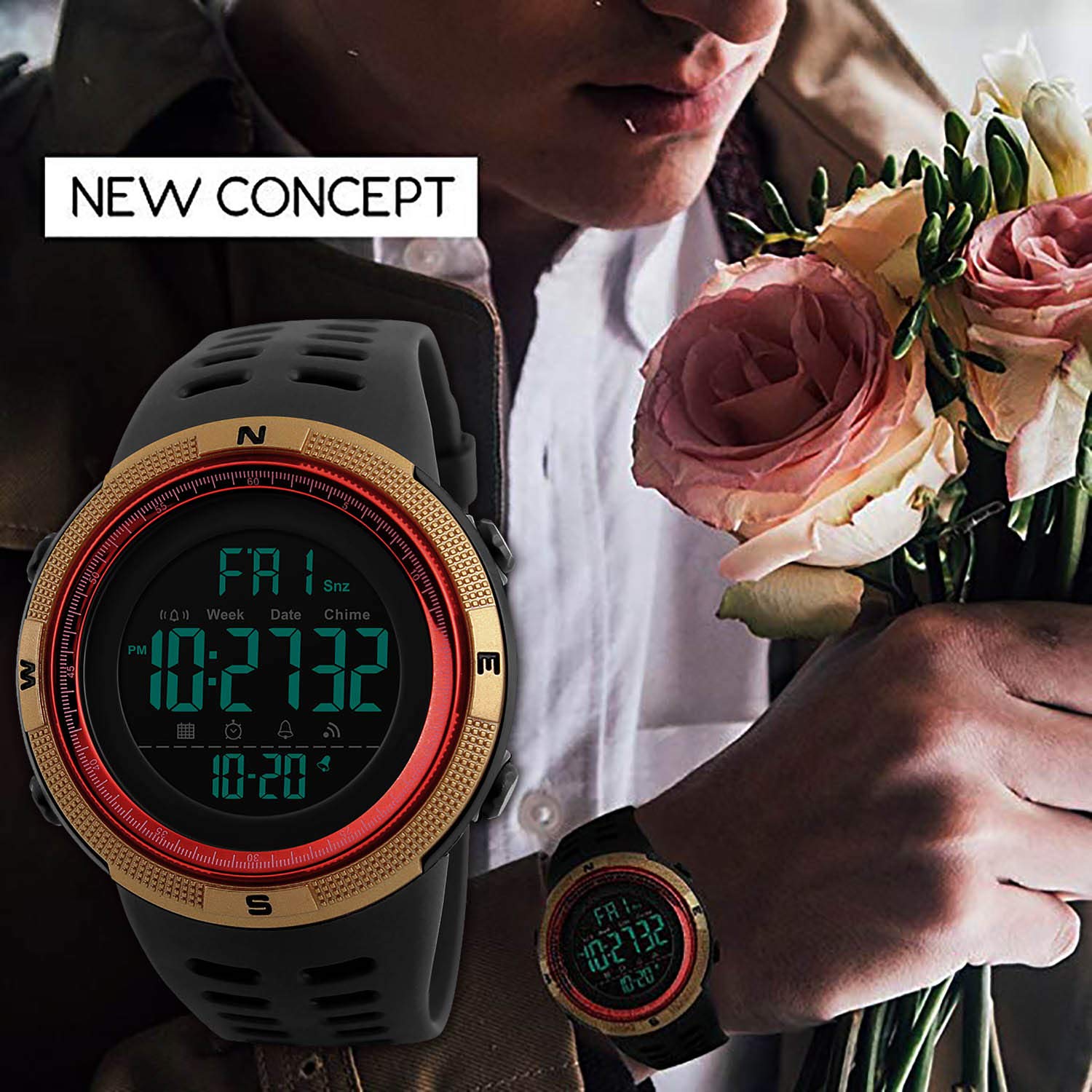 Foto 2 | Venta Internacional - Reloj Deportivo Digital Kavie Militar Impermeable Para Hombre
