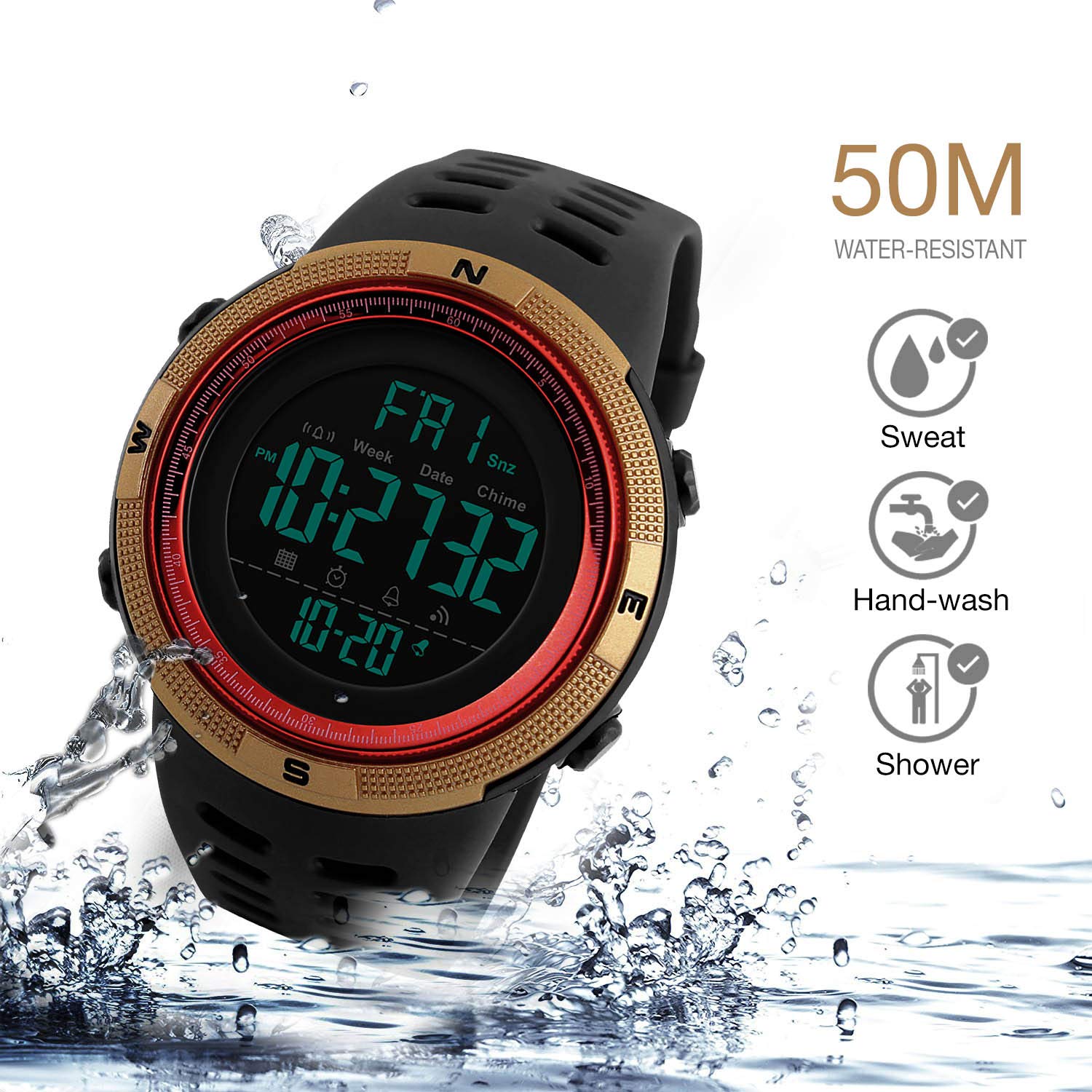 Foto 5 pulgar | Venta Internacional - Reloj Deportivo Digital Kavie Militar Impermeable Para Hombre