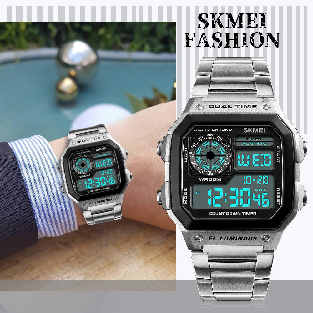 Foto 7 | Venta Internacional - Reloj De Pulsera Skmei Digital Sports A Prueba De Agua Para Hombre