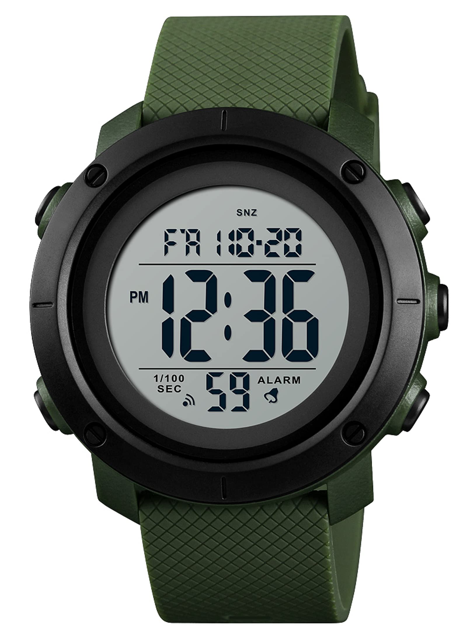 Venta Internacional - Reloj Deportivo Findtime Digital Para Hombre, 5 Atm, Resistente Al Agua Con Led