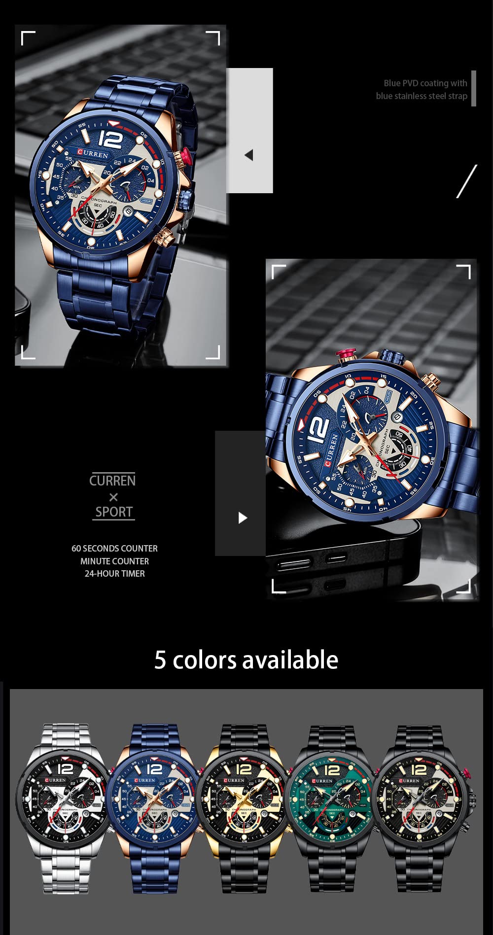 Foto 8 | Venta Internacional - Reloj Matkasur Para Hombre Y Citas Deportivas, Impermeable, Con Caja De Regalo