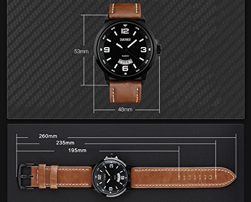 Foto 6 pulgar | Venta Internacional - Reloj Skmei Exclusivo Para Hombre, Analógico, De Cuarzo, Impermeable, De Negocios