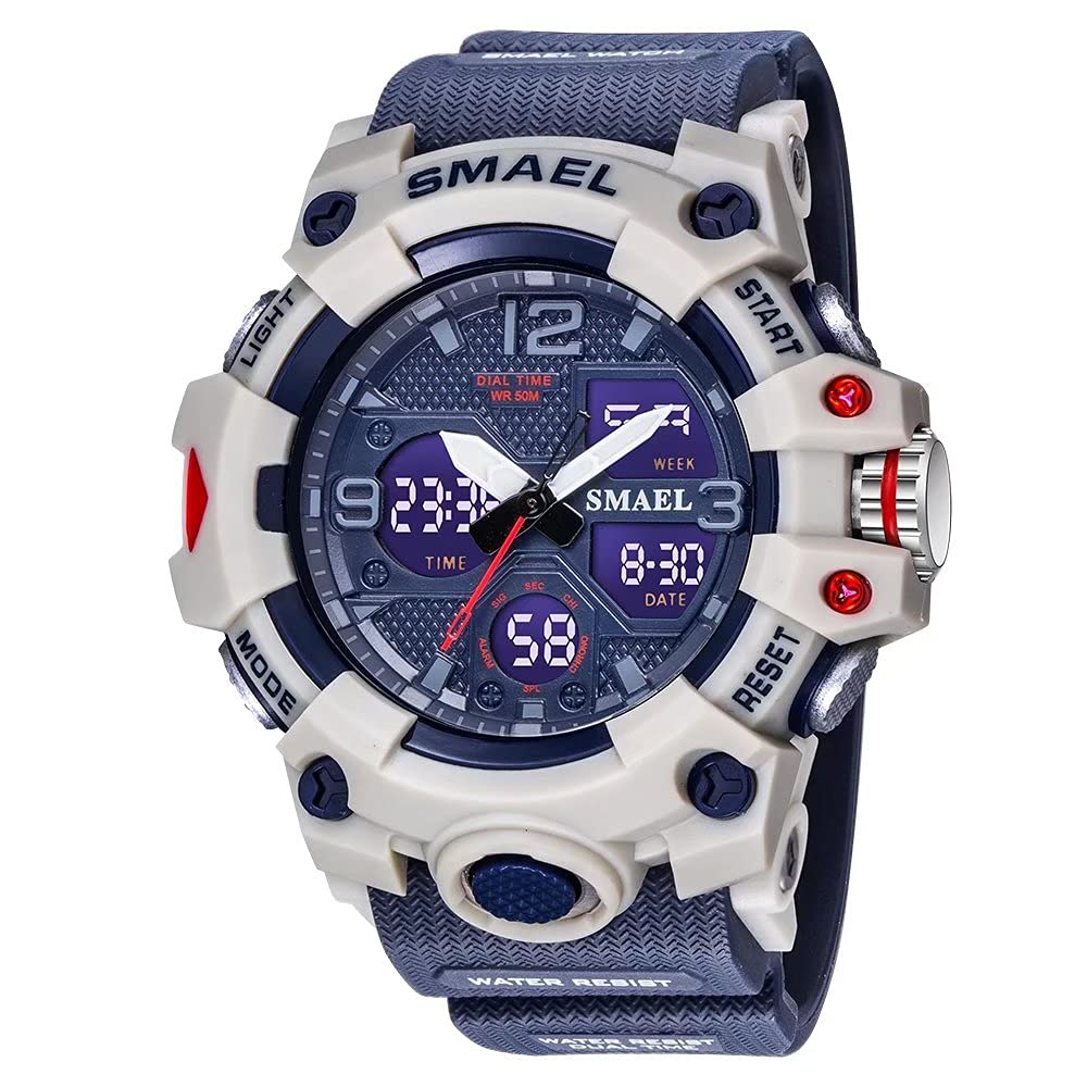 Venta Internacional - Reloj Smael Con Alarma Led Deportiva Impermeable Militar Para Exteriores