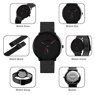 Foto 7 | Venta Internacional - Reloj De Pulsera Ultradelgado Pizitang Para Hombre De Acero Inoxidable