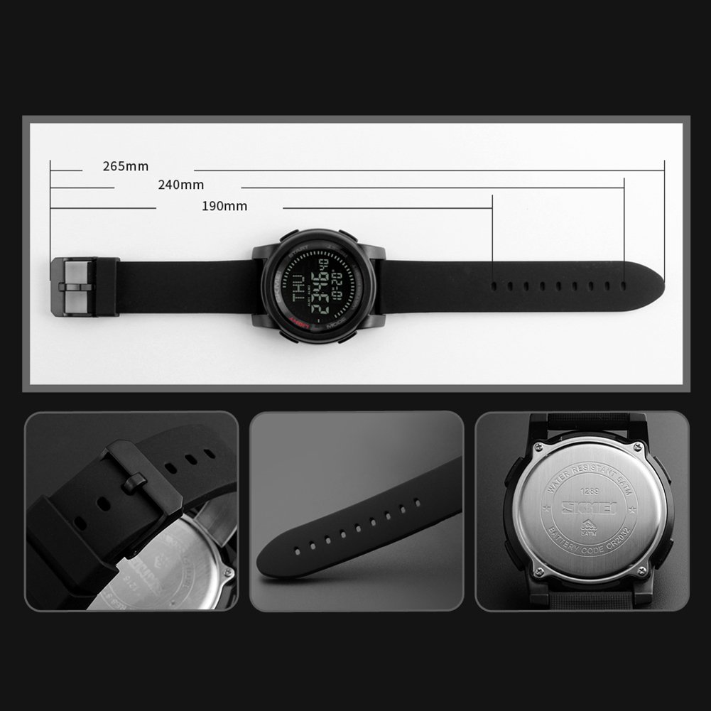 Foto 7 | Venta Internacional - Reloj Gosasa, Brújula Led Led Para Deportes De Supervivencia Al Aire Libre, 50 M
