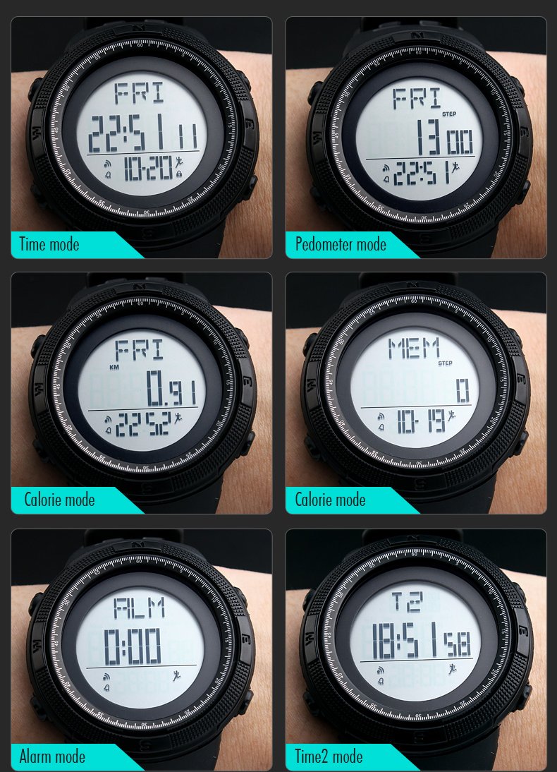 Foto 7 pulgar | Venta Internacional - Reloj Gosasa Military Digital Sport Para Hombre, 50 M, Resistente Al Agua