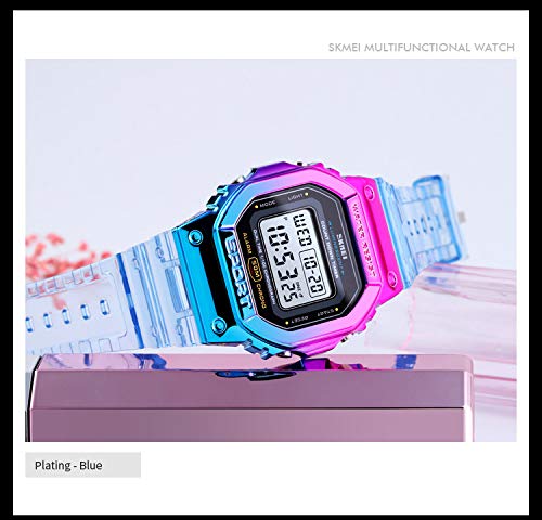 Foto 4 pulgar | Venta Internacional - Reloj Carlien Para Hombre, Colorido, Digital, Cuadrado, Deportivo, 44 Mm