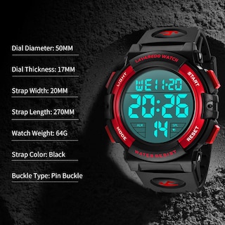 Foto 7 | Venta Internacional - Reloj L Lavaredo Lavaredo Digital Para Hombre A Prueba De Agua