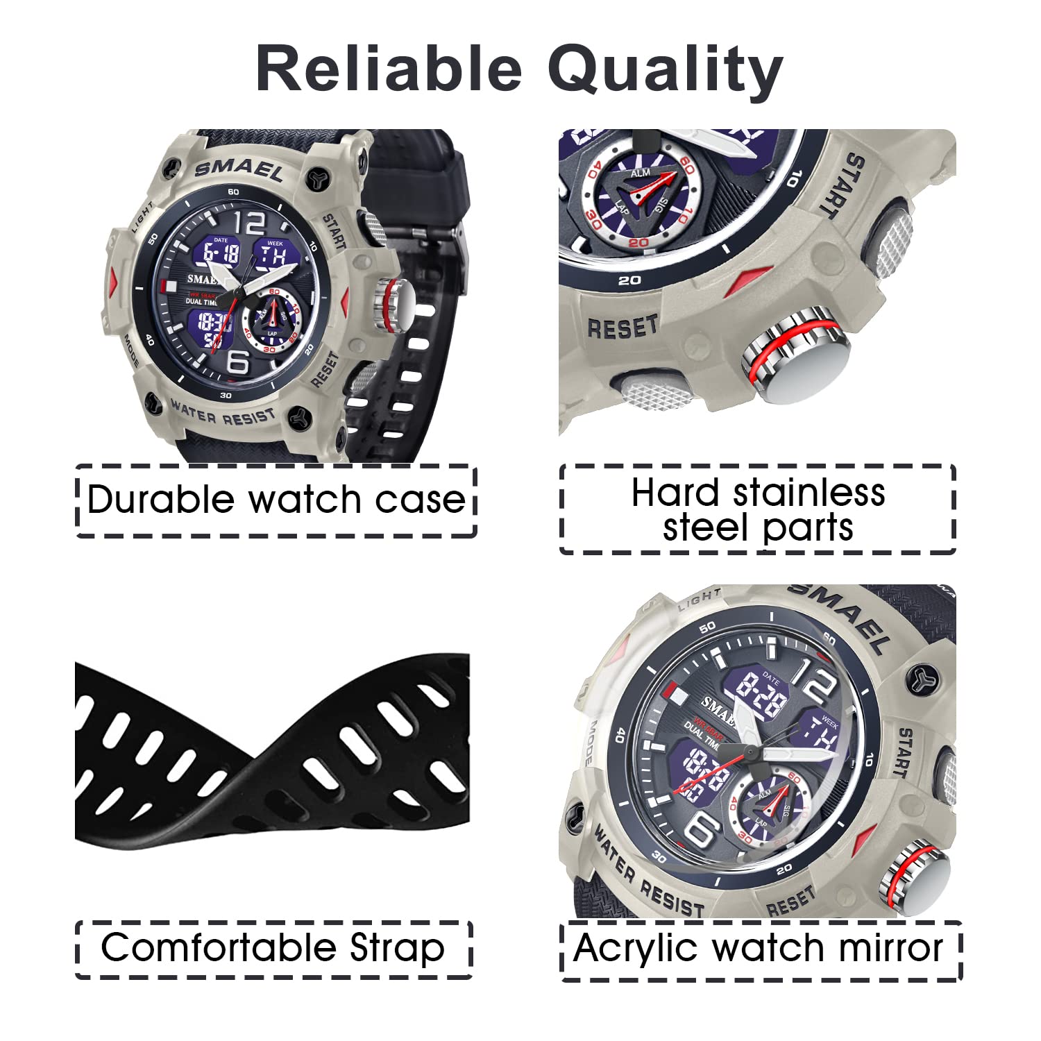 Foto 4 pulgar | Venta Internacional - Reloj Deportivo Digital L Lavaredo Lavaredo Para Hombre, A Prueba De Golpes