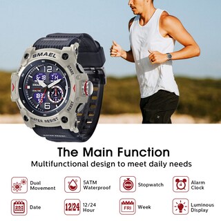 Foto 4 | Venta Internacional - Reloj Deportivo Digital L Lavaredo Lavaredo Para Hombre, A Prueba De Golpes