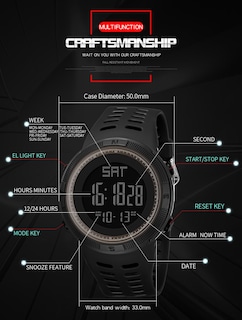 Foto 3 | Venta Internacional - Reloj Fizili Fashion Digital, Electrónico, Impermeable, Led, Deportivo