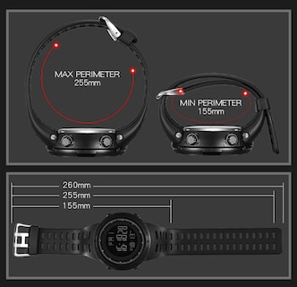 Foto 4 | Venta Internacional - Reloj Fizili Fashion Digital, Electrónico, Impermeable, Led, Deportivo