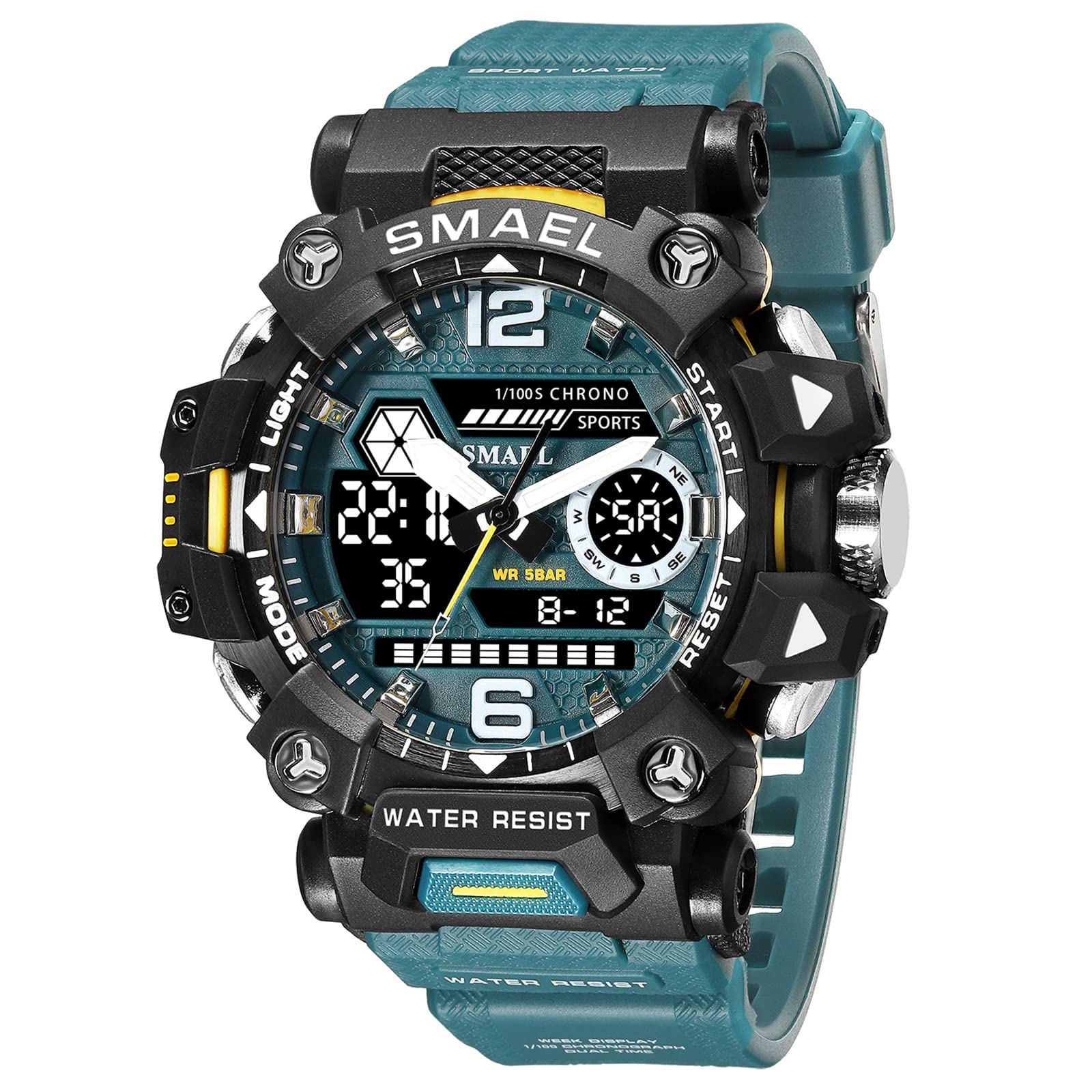 Foto 2 pulgar | Venta Internacional - Reloj Deportivo Smael 8072 Led Impermeable Para Hombre