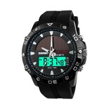 Venta Internacional - Reloj Bounabay Solar Power Military Dual Time Para Hombre, 5 Atm