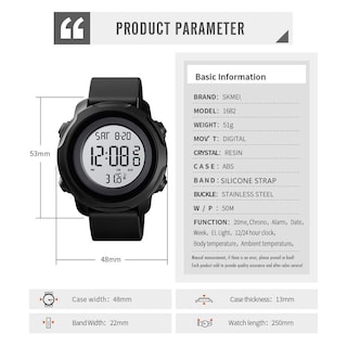 Foto 5 | Venta Internacional - Reloj Deportivo Digital Kingman.inc Impermeable Para Hombre