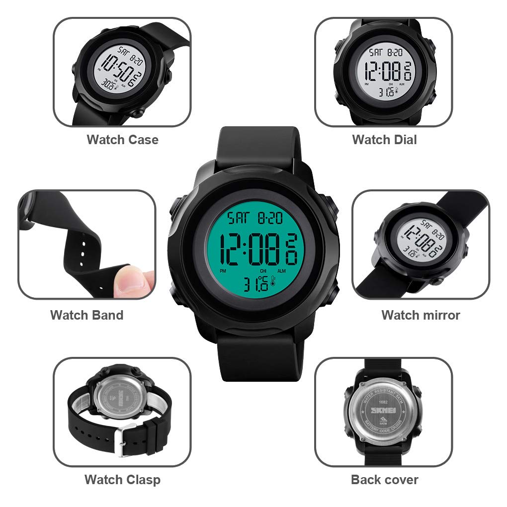 Foto 7 pulgar | Venta Internacional - Reloj Deportivo Digital Kingman.inc Impermeable Para Hombre