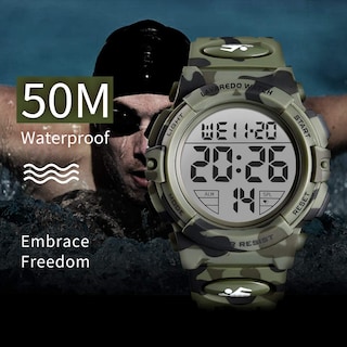 Foto 5 | Reloj Deportivo Digital LED Resistente al Agua 50m para Hombre