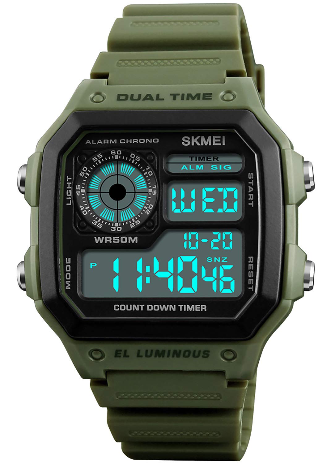 Foto 1 | Venta Internacional - Reloj Deportivo Pasoy, Correa De Caucho Multifunción, 50 M, Impermeable