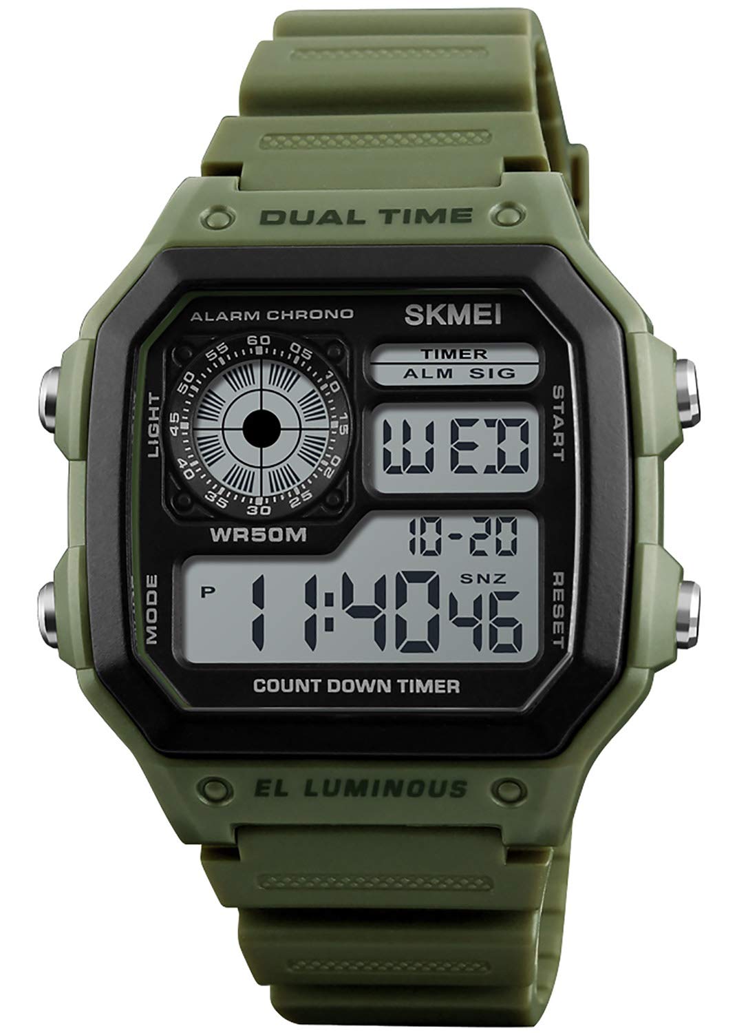 Foto 3 | Venta Internacional - Reloj Deportivo Pasoy, Correa De Caucho Multifunción, 50 M, Impermeable
