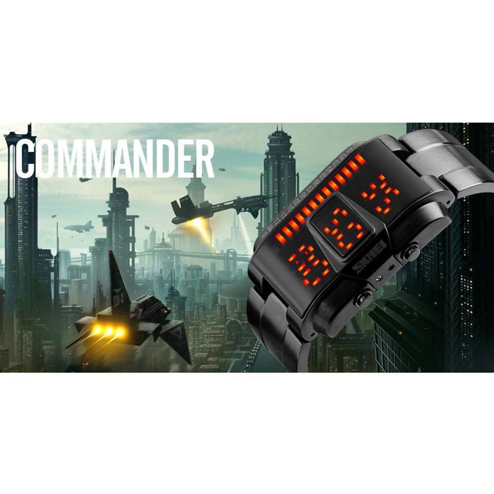 Foto 4 pulgar | Venta Internacional - Reloj Cigoo 1179 Led Digital Rectangular Para Hombre, 50 M, Waterpr