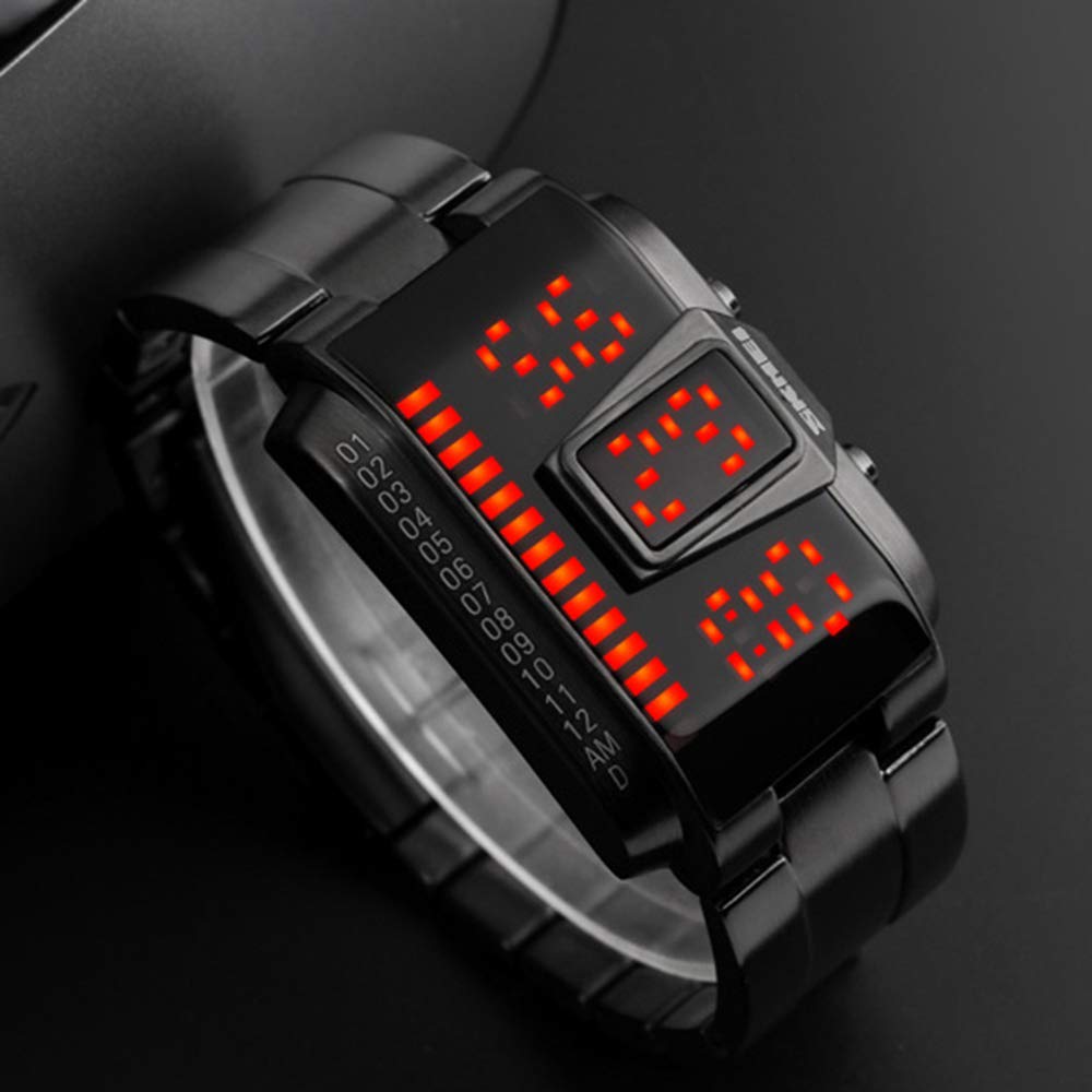 Foto 8 pulgar | Venta Internacional - Reloj Cigoo 1179 Led Digital Rectangular Para Hombre, 50 M, Waterpr
