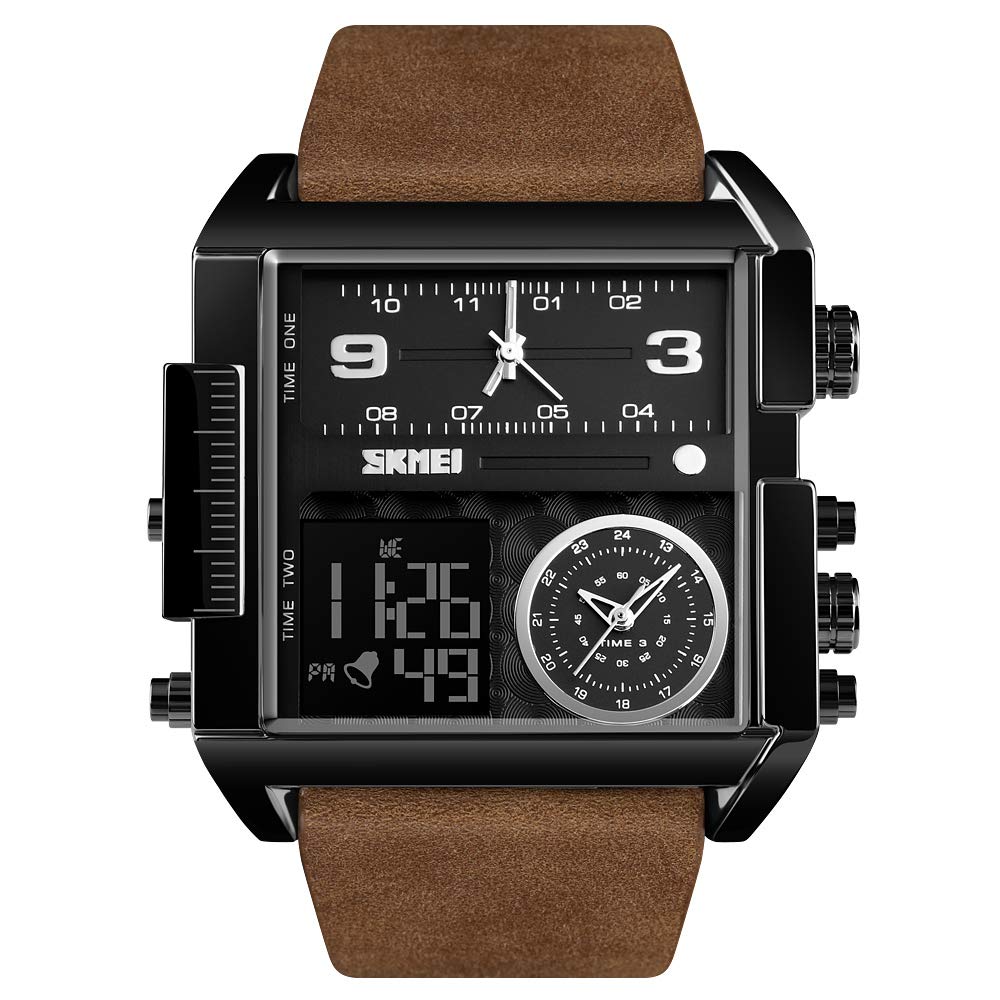 Foto 5 pulgar | Venta Internacional - Reloj Deportivo Digital Led Cuadrado Skmei Para Hombre, Cara Grande