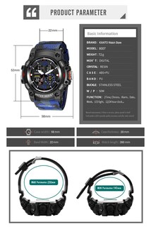 Foto 4 | Venta Internacional - Reloj Deportivo Kxaito 8007 Led Impermeable para Hombre