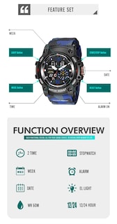 Foto 5 | Venta Internacional - Reloj Deportivo Kxaito 8007 Led Impermeable para Hombre