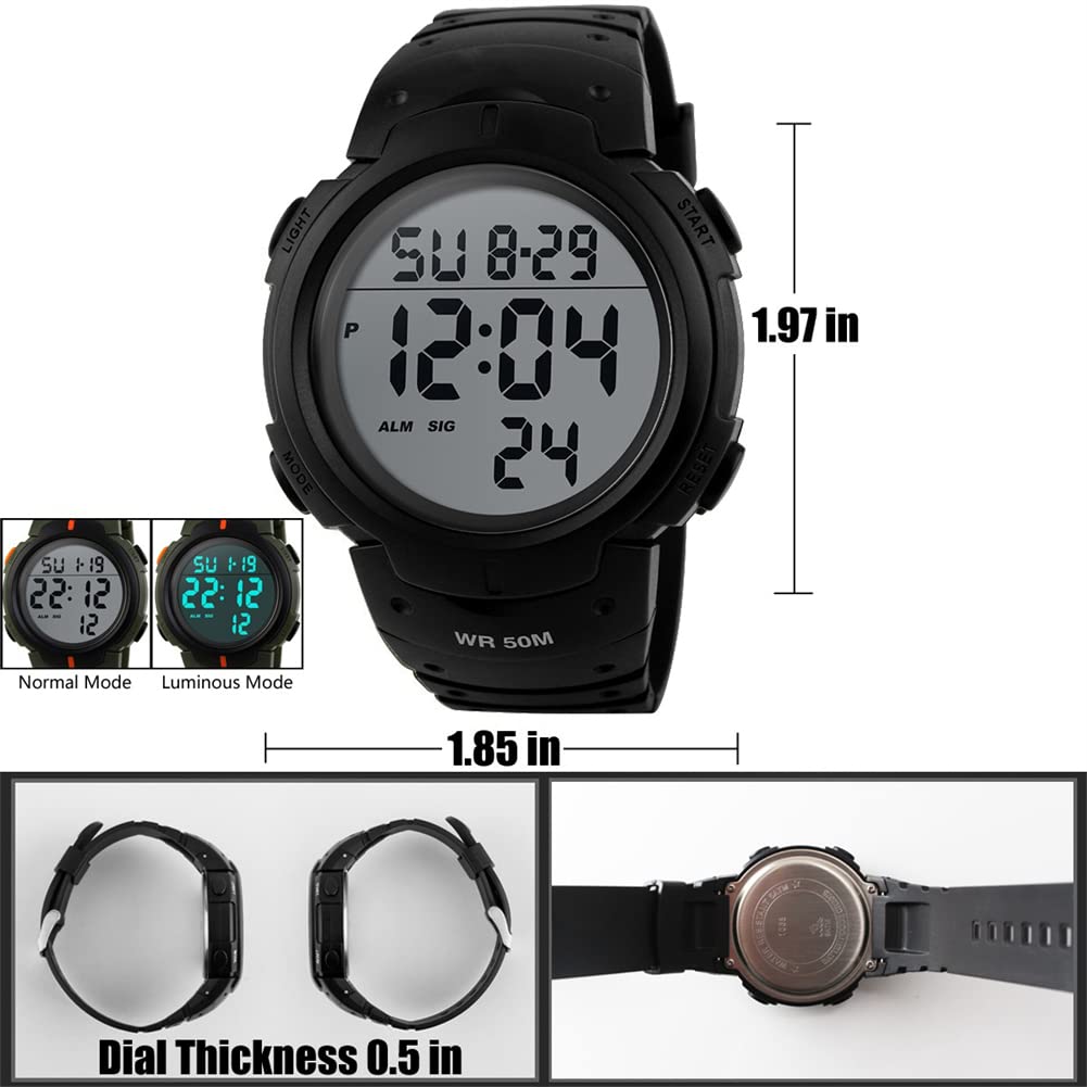 Foto 7 pulgar | Venta Internacional - Reloj Deportivo Tonshen Digital Military 12h/24h Waterproof