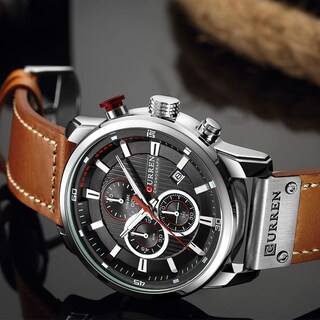 Foto 3 | Venta Internacional - Reloj Tonnier, Deportivo Militar, Piel De Cuarzo, 45 Mm, Para Hombre