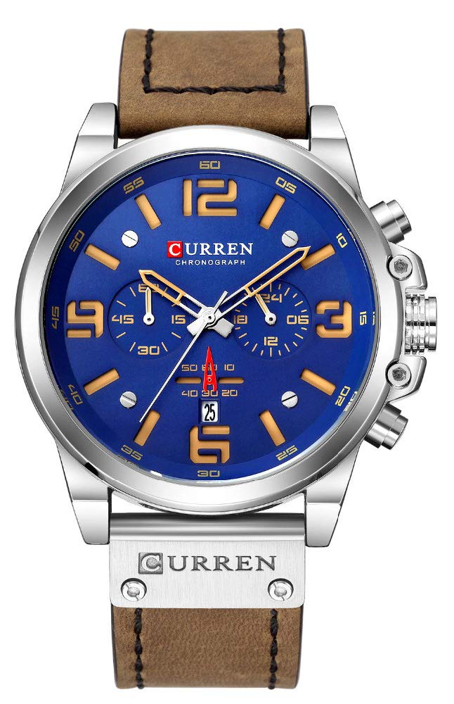 Venta Internacional - Reloj Curren De Cuero Impermeable Militar Para Hombre