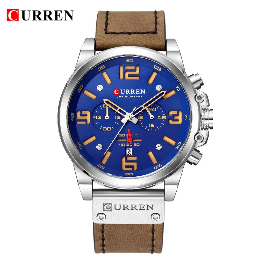 Foto 4 pulgar | Venta Internacional - Reloj Curren De Cuero Impermeable Militar Para Hombre