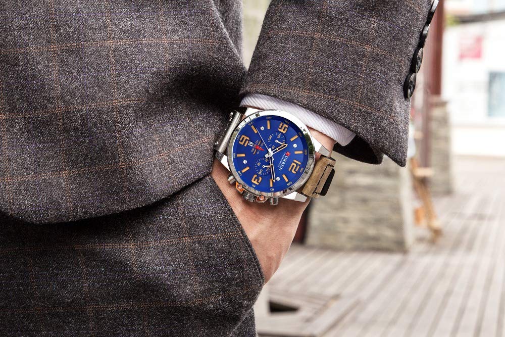 Foto 7 pulgar | Venta Internacional - Reloj Curren De Cuero Impermeable Militar Para Hombre