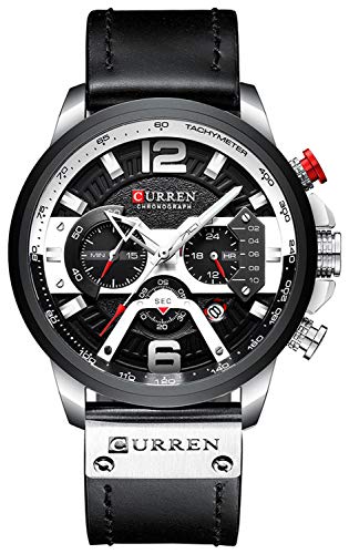 Foto 2 pulgar | Venta Internacional - Correa De Piel Watch Curren Chronograph Para Hombre