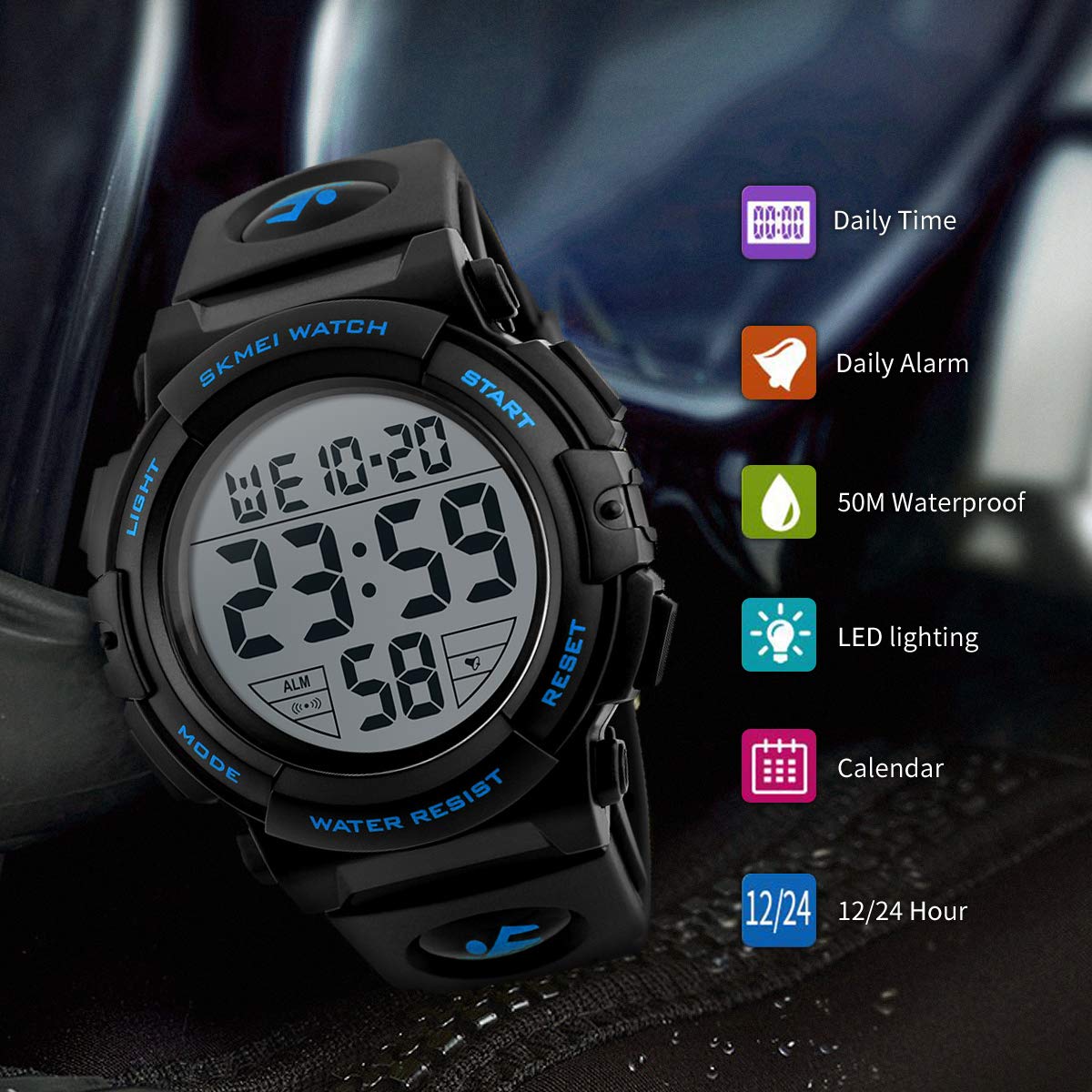 Foto 4 pulgar | Venta Internacional - Reloj L Lavaredo Lavaredo Digital Para Hombre A Prueba De Agua