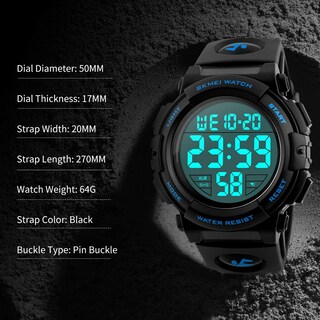 Foto 7 | Venta Internacional - Reloj L Lavaredo Lavaredo Digital Para Hombre A Prueba De Agua