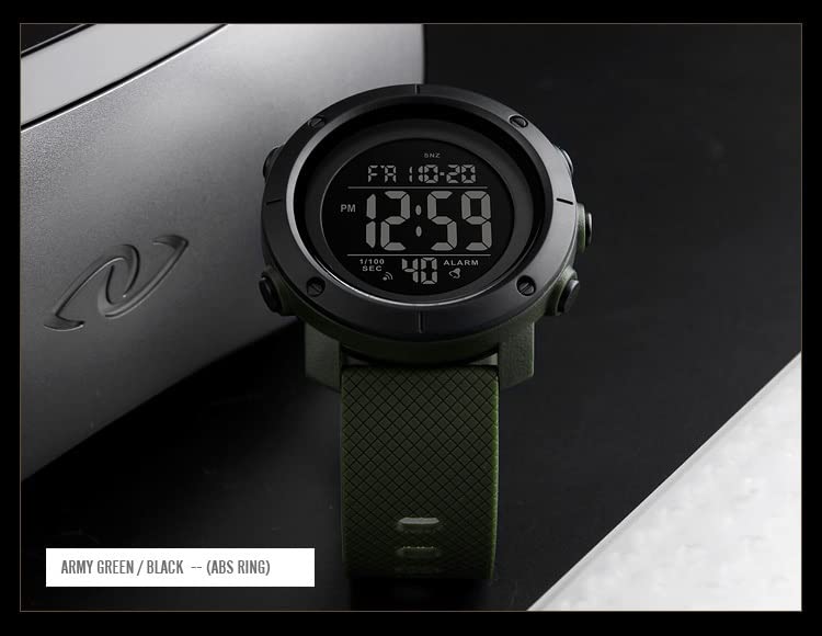 Foto 8 pulgar | Venta Internacional - Reloj Skmei 1426 Army Digital Con Esfera Negra Para Hombres Y Niños