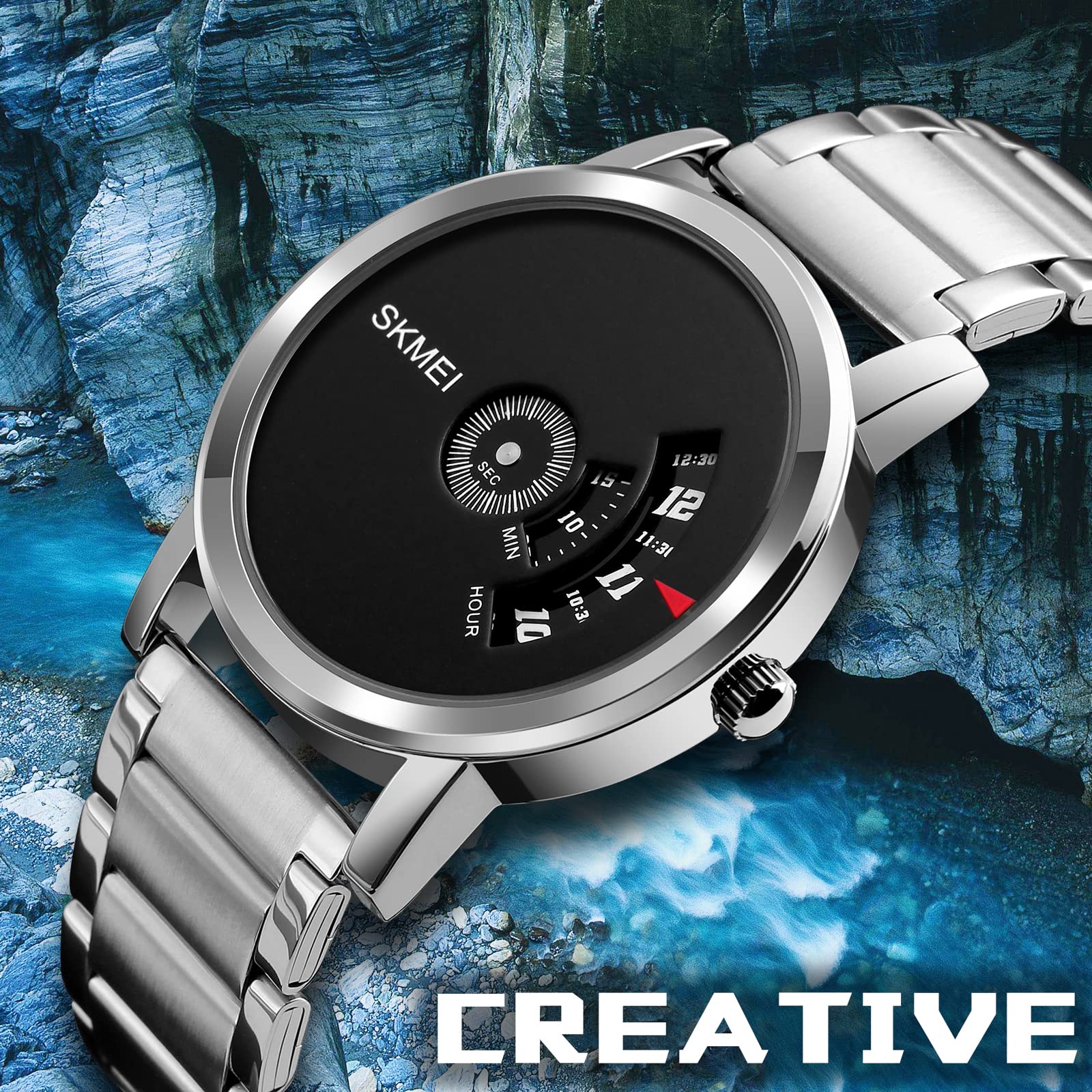 Foto 5 pulgar | Venta Internacional - Reloj De Pulsera Skmei Para Hombre Analógico De Lujo Resistente Al Agua 30 M