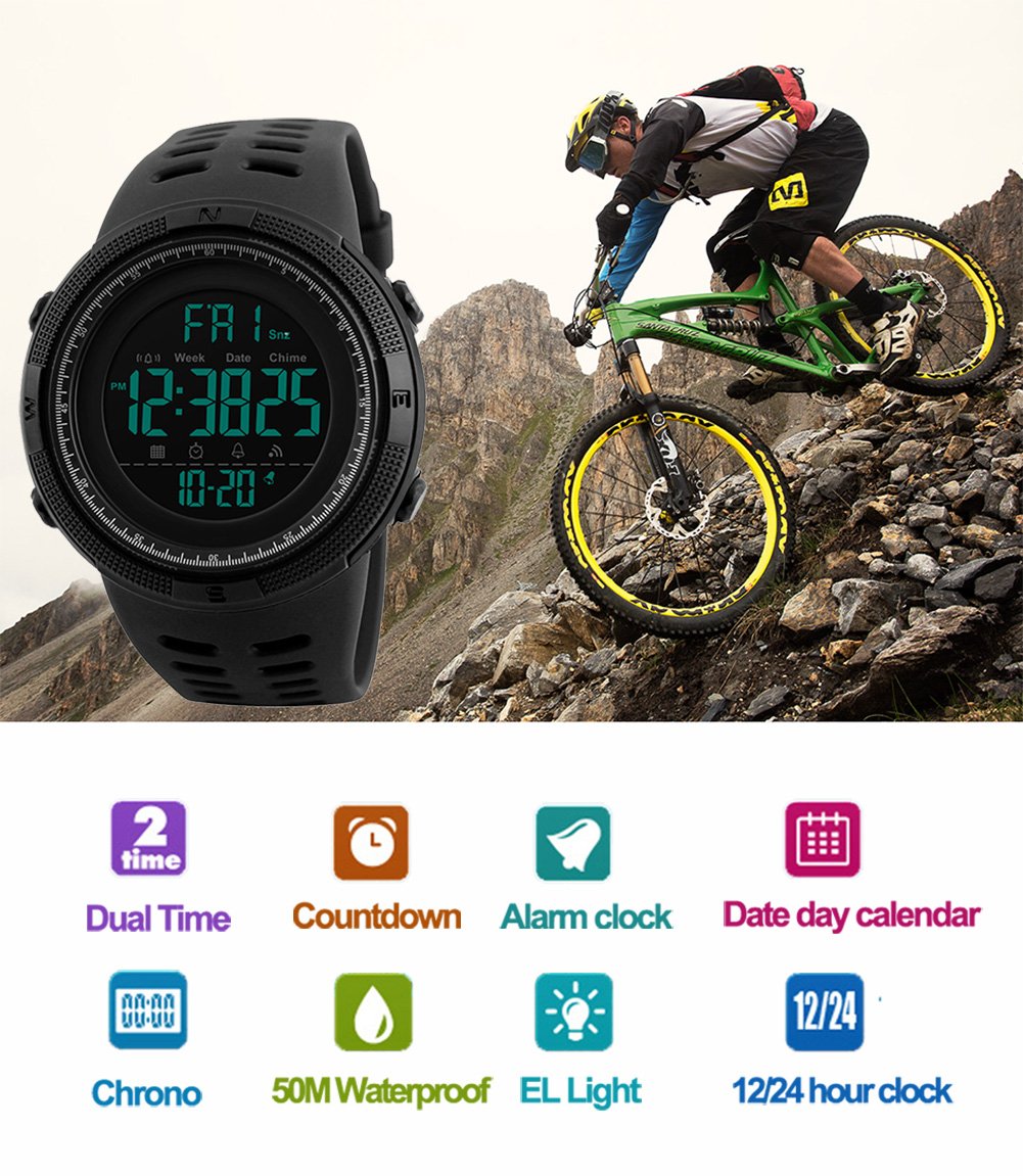 Foto 4 pulgar | Venta Internacional - Reloj De Pulsera Digital Impermeable Sport Watch Mylooverleo Para Mí