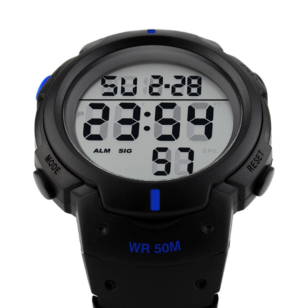 Foto 5 pulgar | Venta Internacional - Reloj Pasoy Digital 50 M Resistente Al Agua Con Luz Led Para Deporte