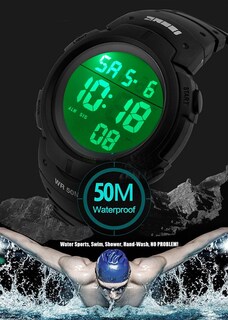 Foto 6 | Venta Internacional - Reloj Pasoy Digital 50 M Resistente Al Agua Con Luz Led Para Deporte